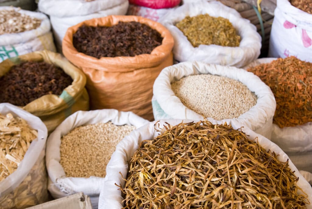 Kruiden op de markt - kruidengeneeskunde